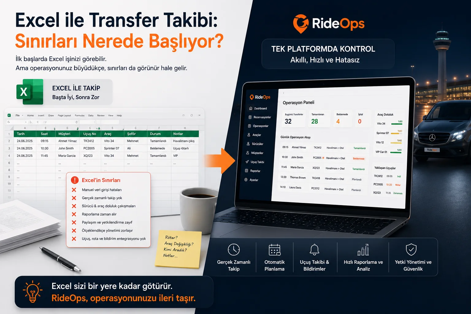 Excel ile Transfer Takibi: Sınırları Nerede Başlıyor?